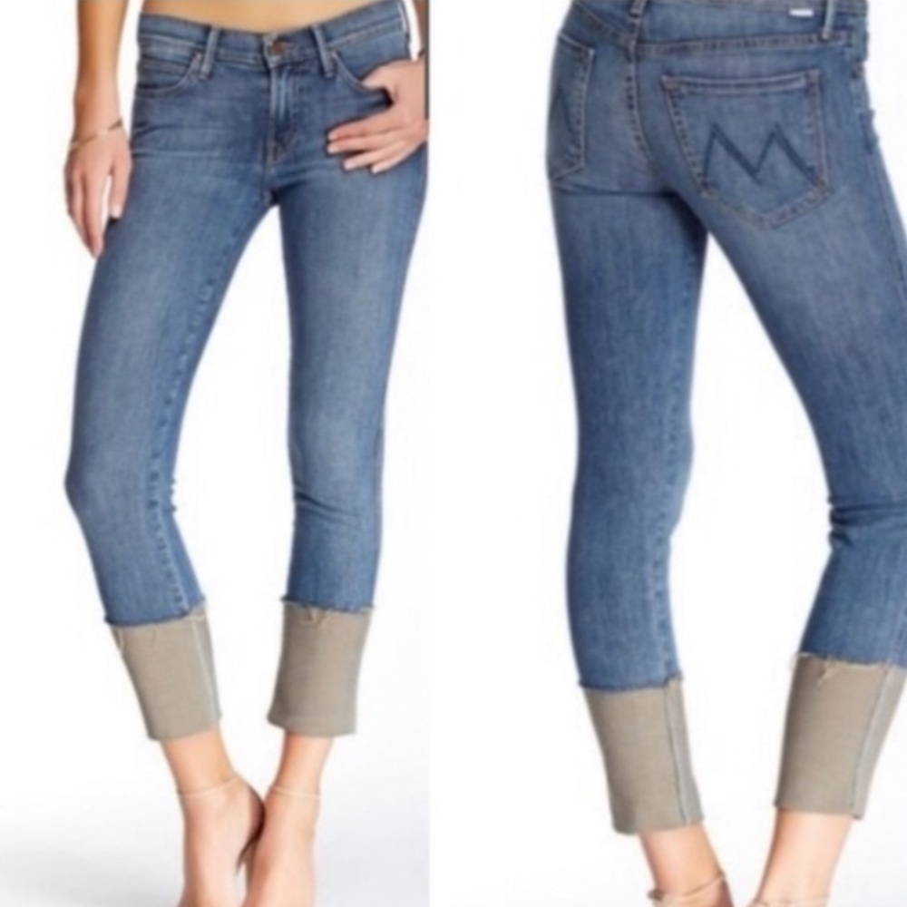 Mother The Ponyboy Ride Dark Horse Cuffed Jean 24